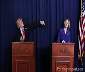 Donald Trump y Hillary Clinton Debate Sexual