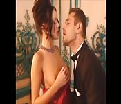 Dutch lady in red fucked by a hot guy