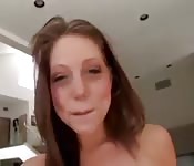 Zorra delgada monta una polla