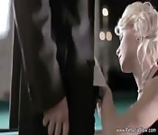 Expert blonde cocksucker