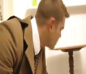 Two sexy blondies seduce their boss