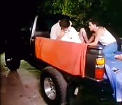 Trío al aire libre con Cicciolina