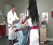 Nurse spreads for cock