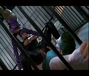 Catwoman y el Joker tienen buen sexo en prisión