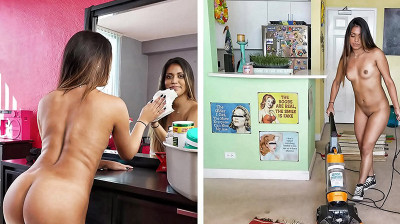 Criada mexicana le limpia hasta la verga