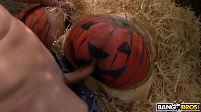 Calabazas culonas en Halloween